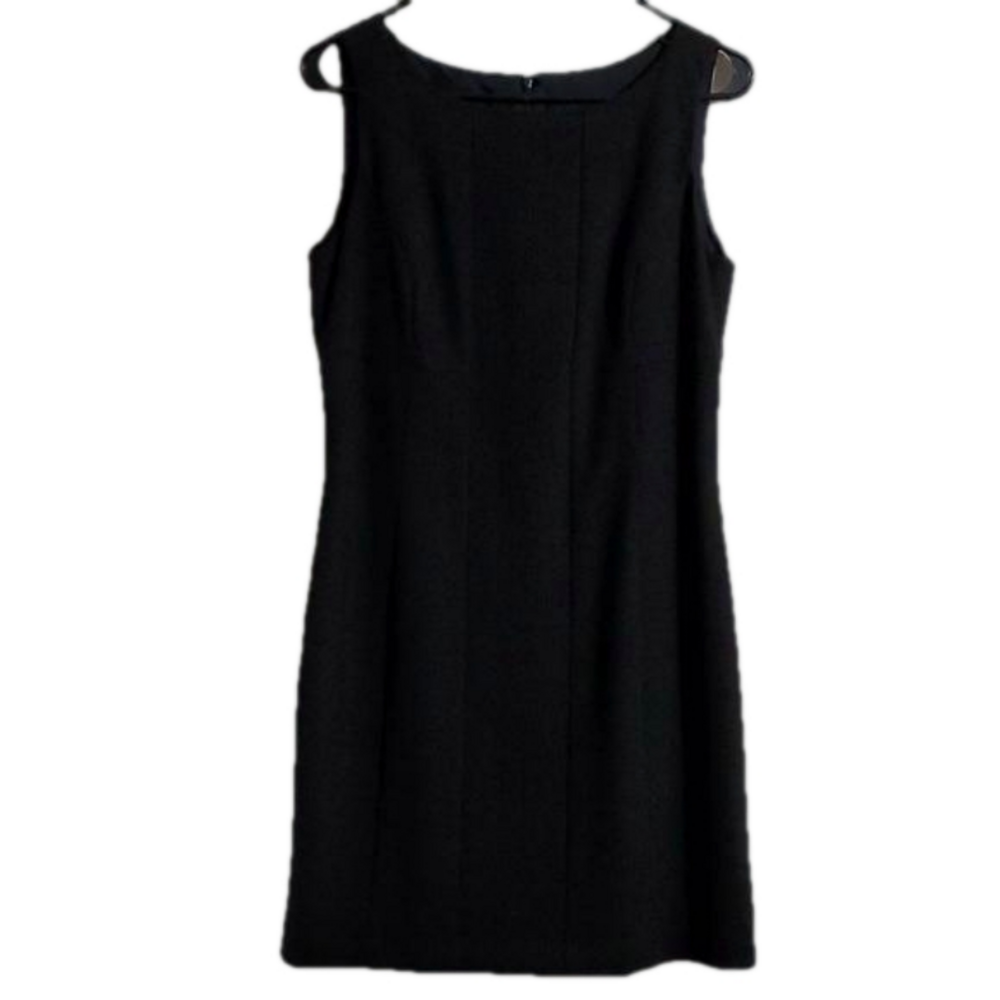 INC Black Sleeveless Fitted Lined Cocktail Dress Business Formal Size 8